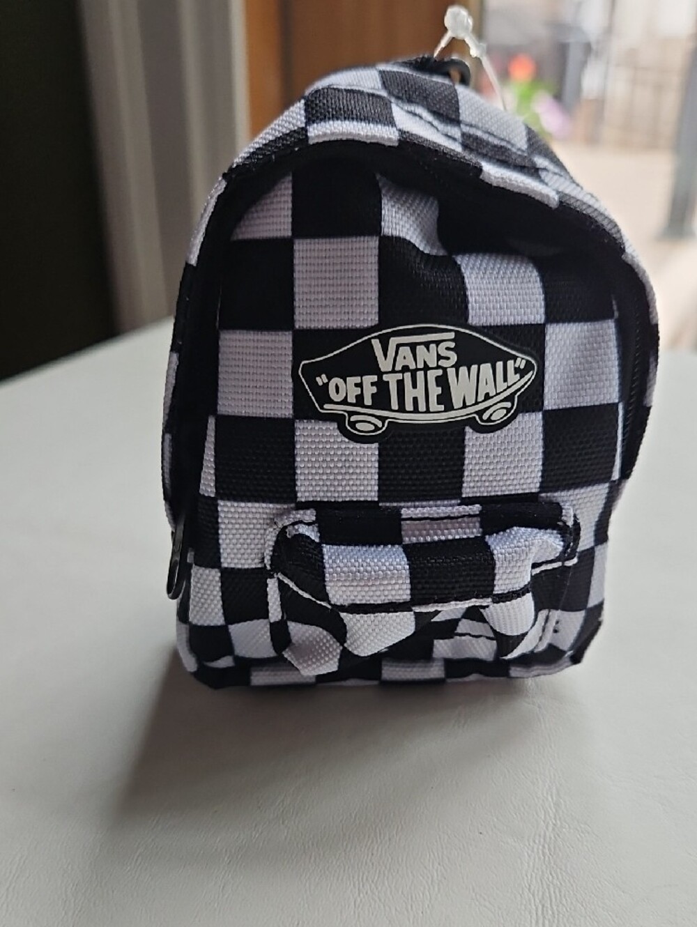 Vans Black & White Checker Mini Backpack Keycharm - Picture 13 of 16